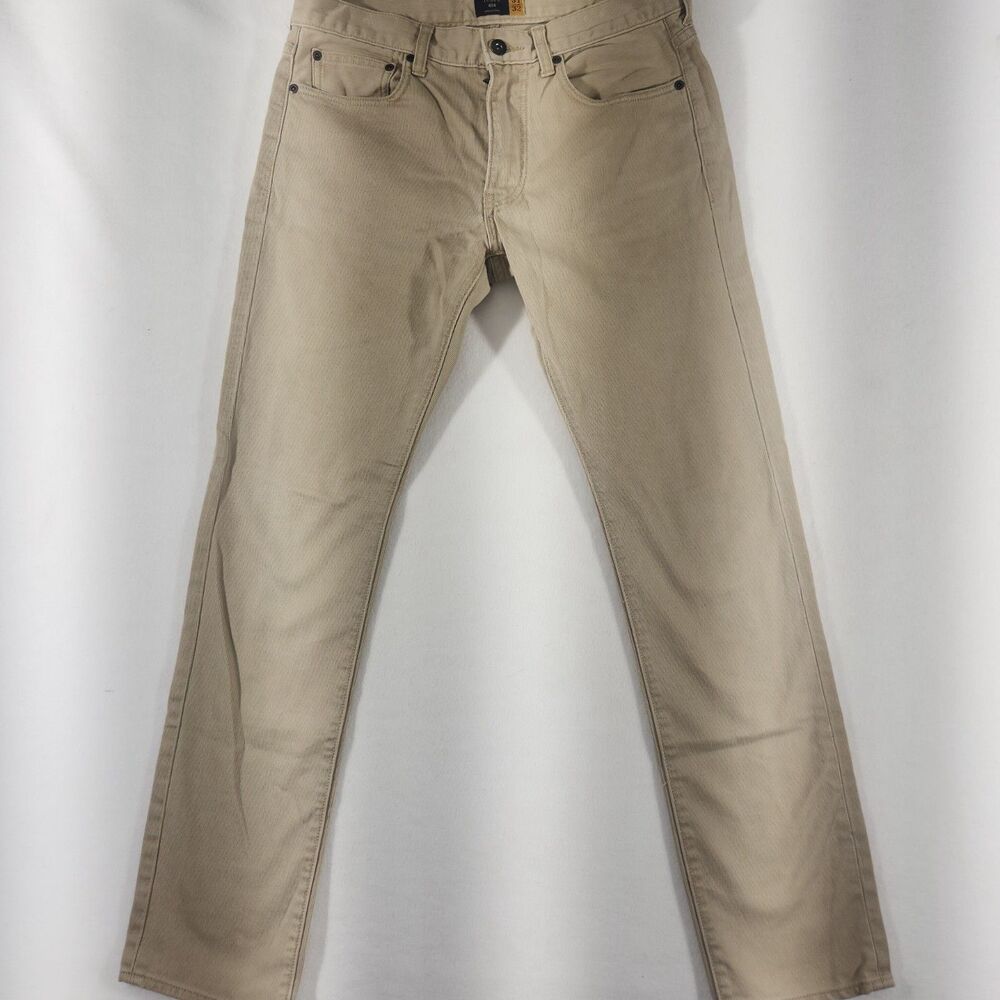 J. Crew 484 Slim Stretch Chino Pants Mens 31 x32 Brown Five-Pocket